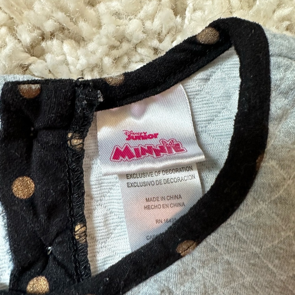Super cute and warm Disney Minnie Mouse shirt and shirt dress for toddle… - Picture 3 of 5